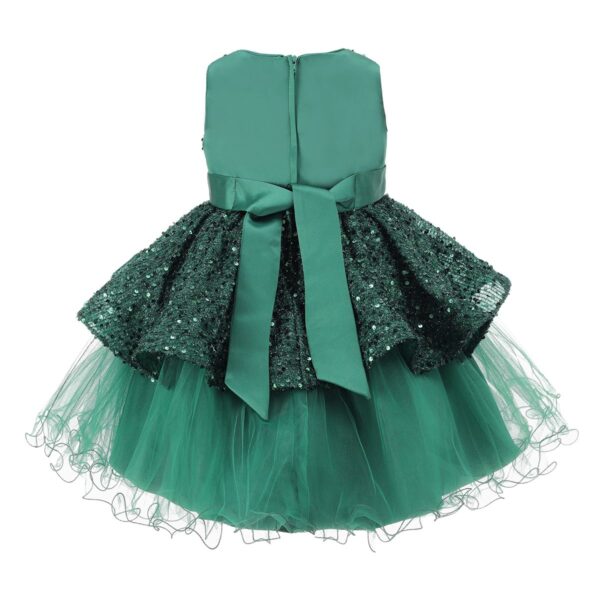 Green Sequin Tulle Dress
