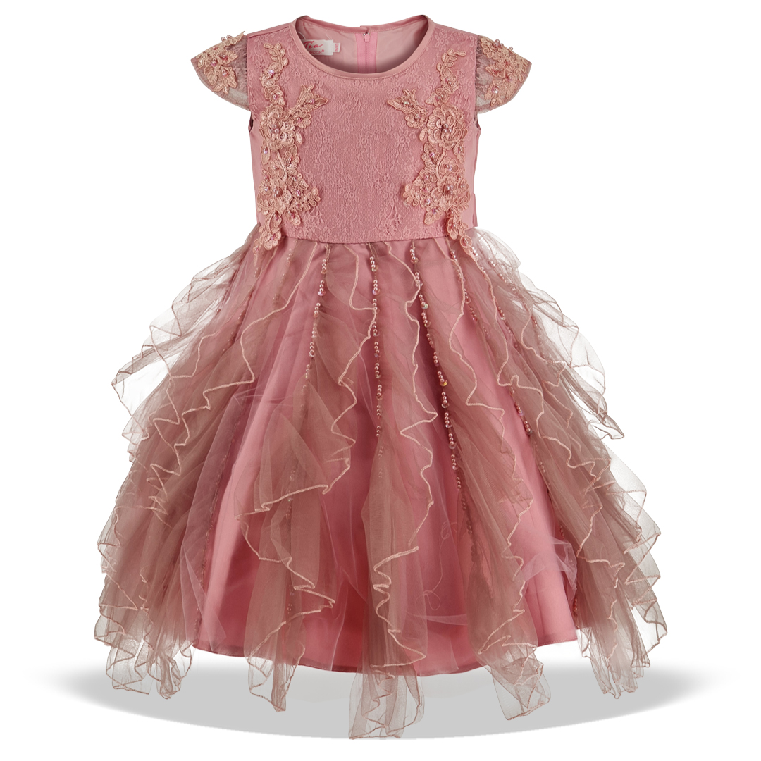 Dusty Pink Spanish Tulle Dress