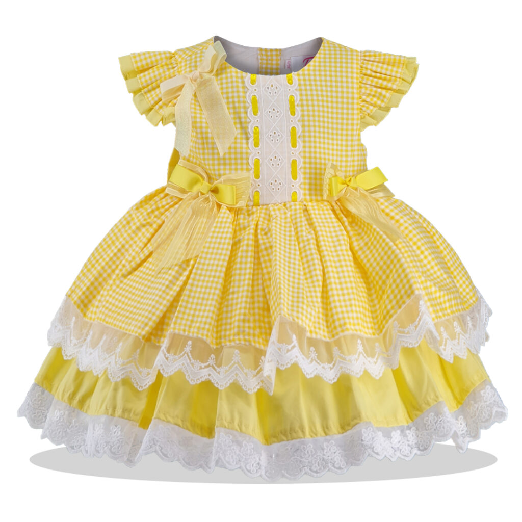 Spanish Layered Frilly Dress With bloomers