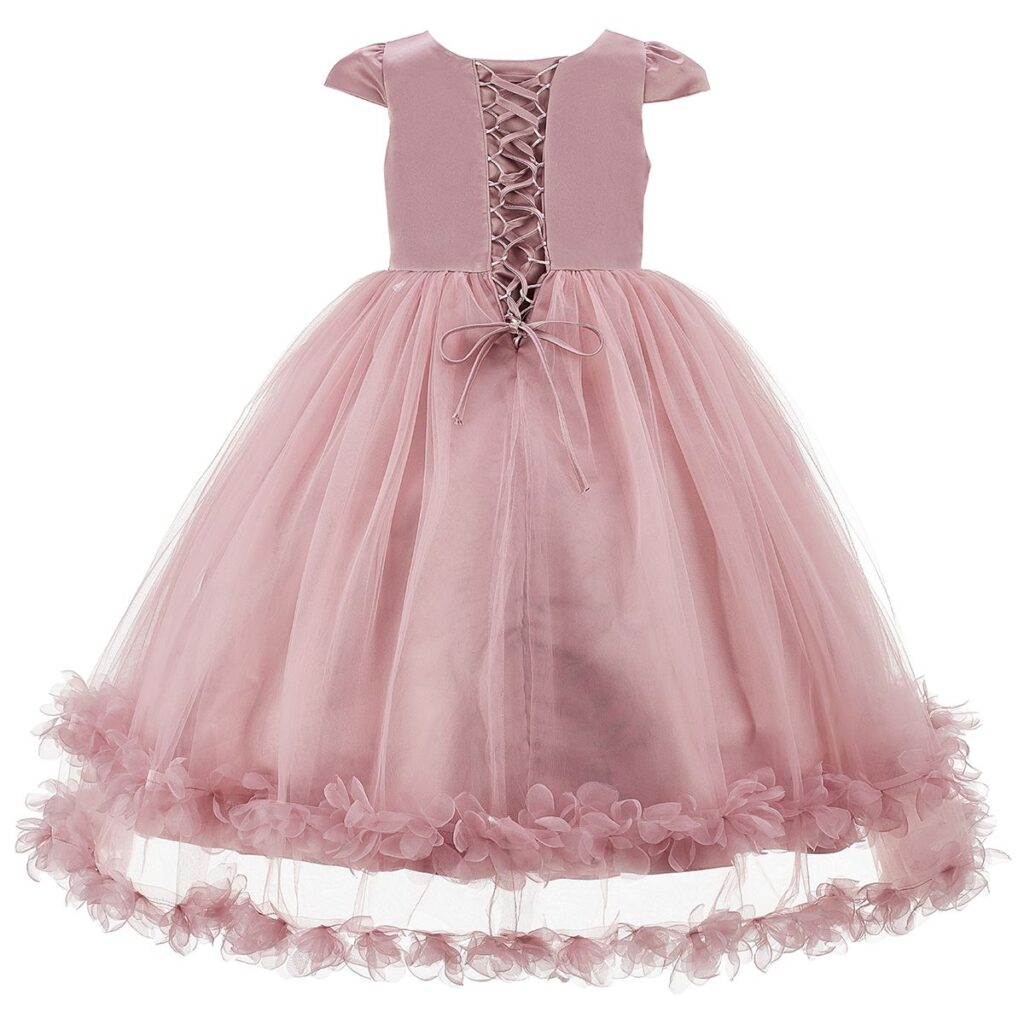 D.pink Layered Tulle Dress