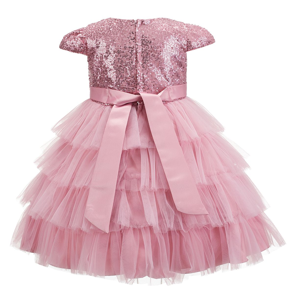 D.pink Tulle Layered Dress