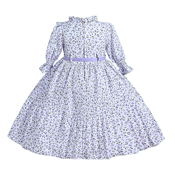 Lilac Floral Tulle Dress